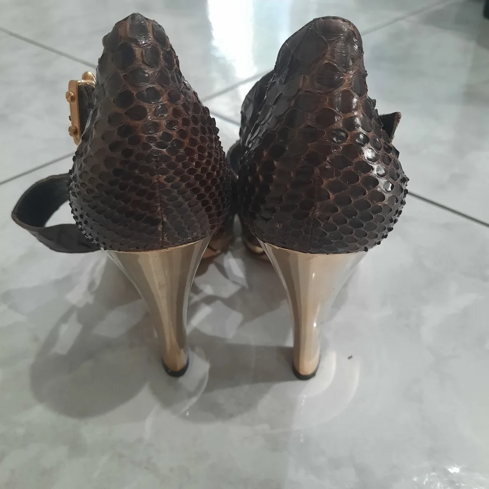 Michael Kors snakeskin sandals‎  heel